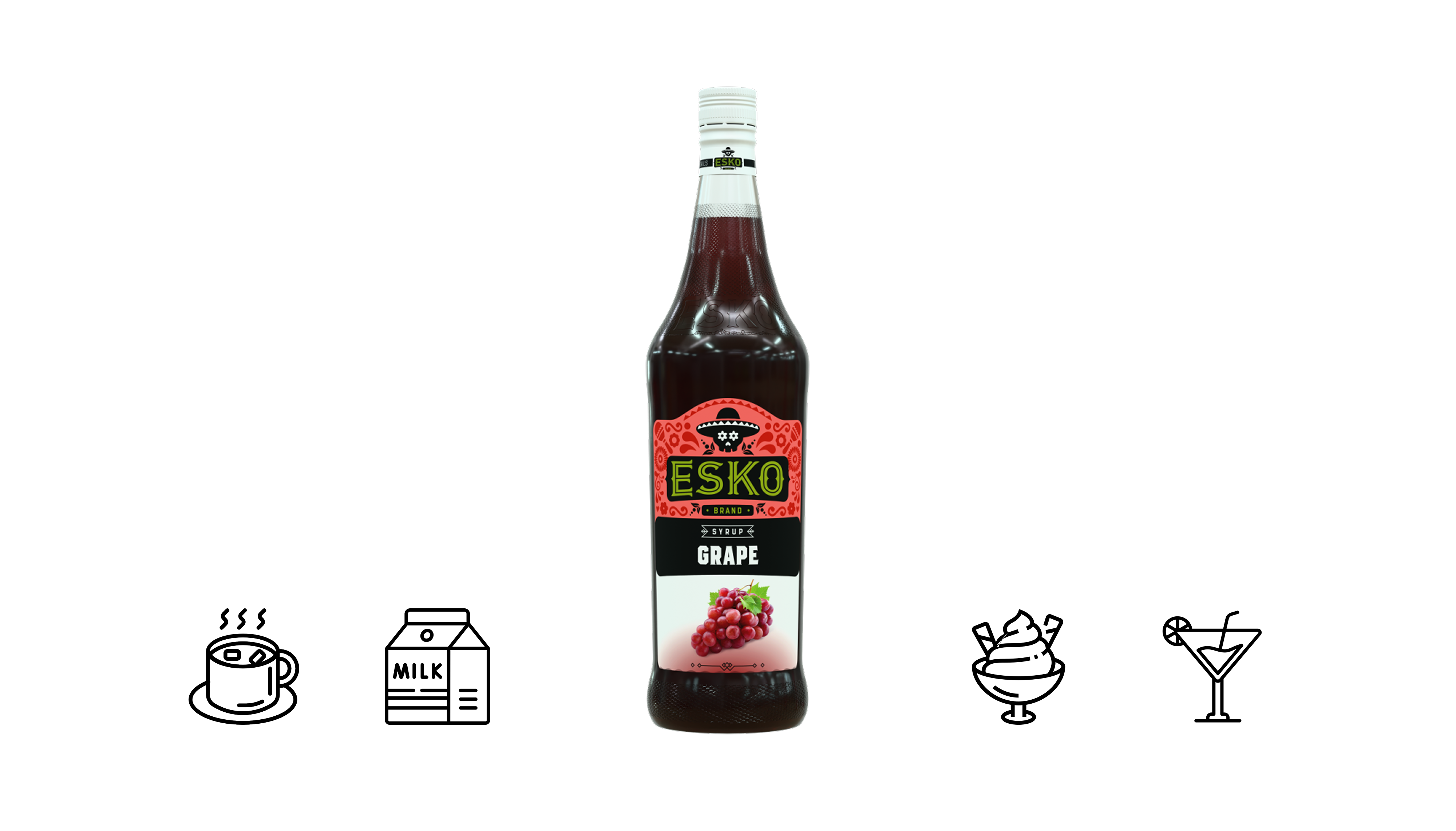 Сироп Виноград красный 1л