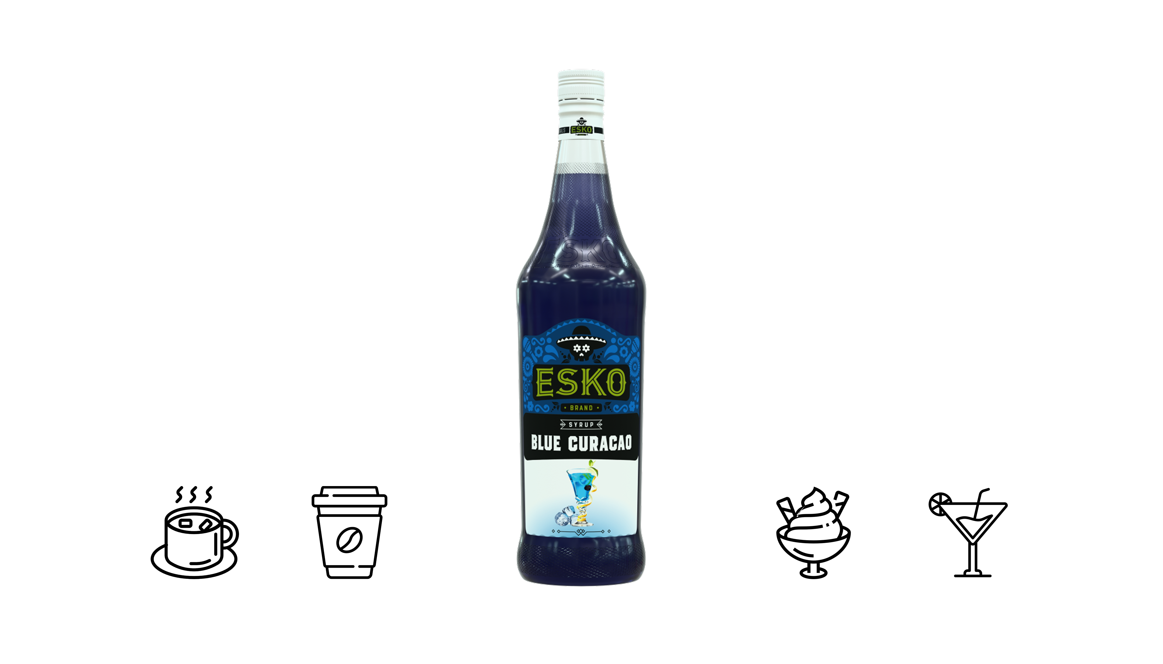 Сироп Блю кюрасао 1л